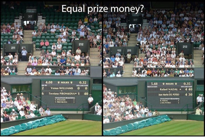 100 Minuten später auf dem Centre Court ...