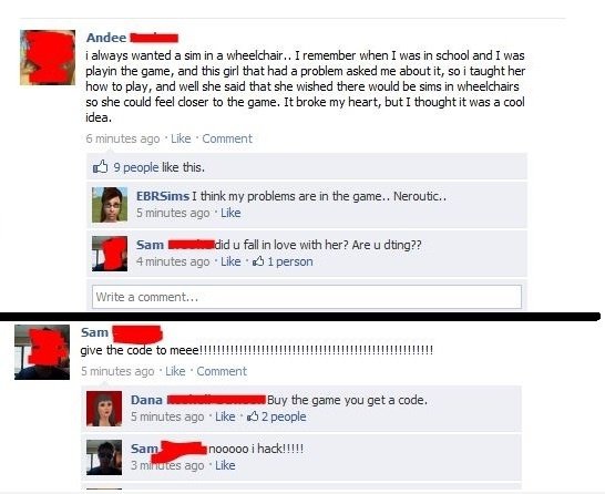On The Sims 3 Page, WTF