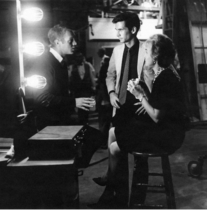 Uniqe Foto aus dem Set von "Psycho"