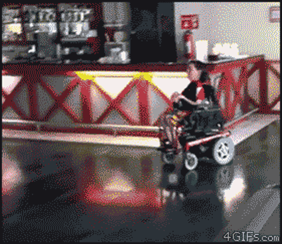 Rollstuhl drift - GIF