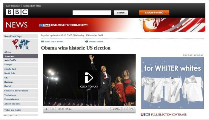 BBC Ad Placement FAIL