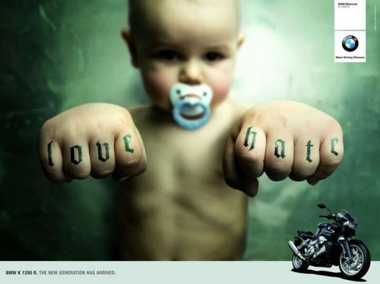 love hate BMW werbung