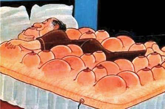 busen cartoon matratze