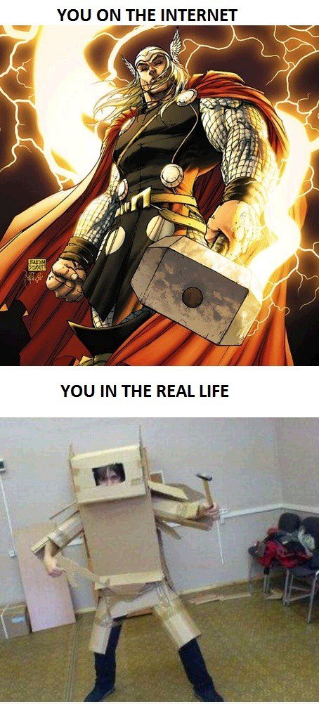Auf dem Internet ........ In der Real Life