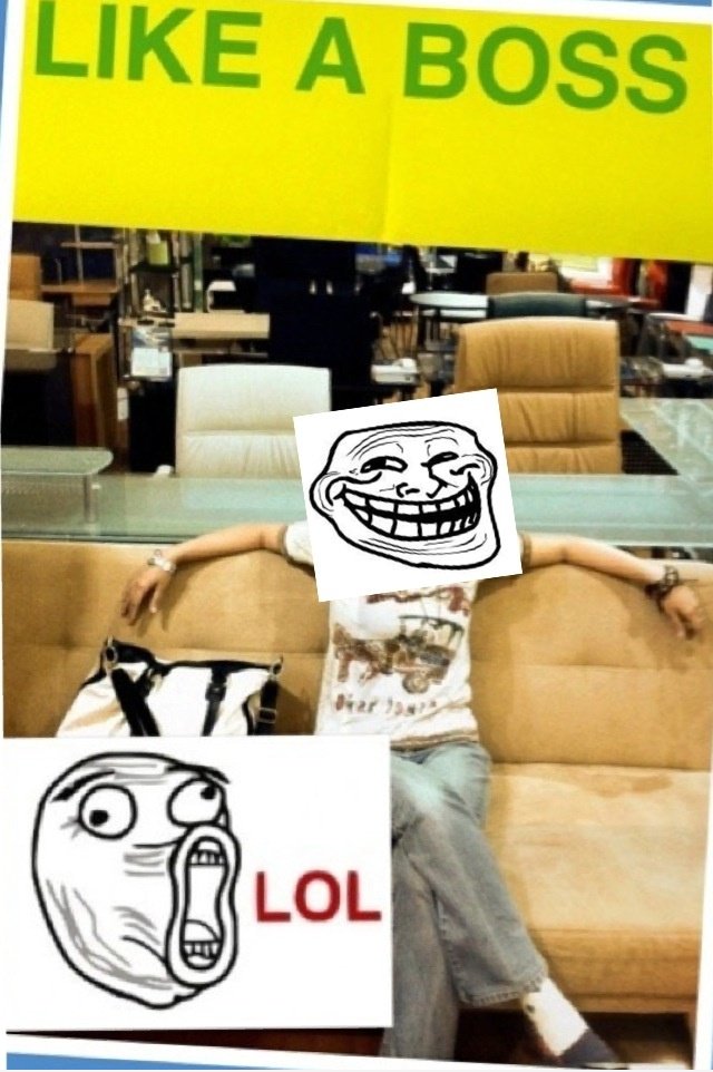Sit wie ein Chef! Problem? LOL