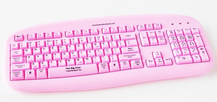 Tastatur für Blondinen