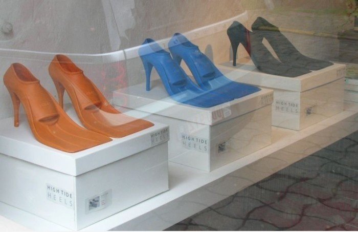 Heels in der regen