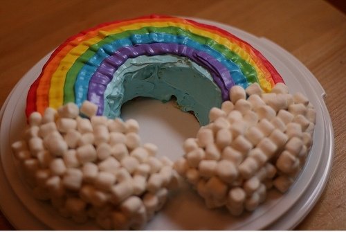 Regenbogen-Kuchen