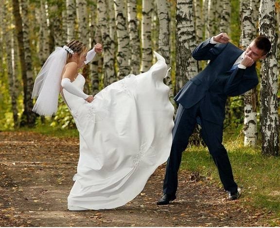 Hochzeit Kampf