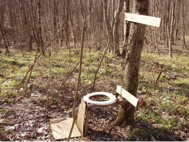 WC in der Natur