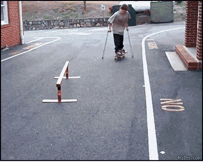 Ehrfürchtig Skateboarding
