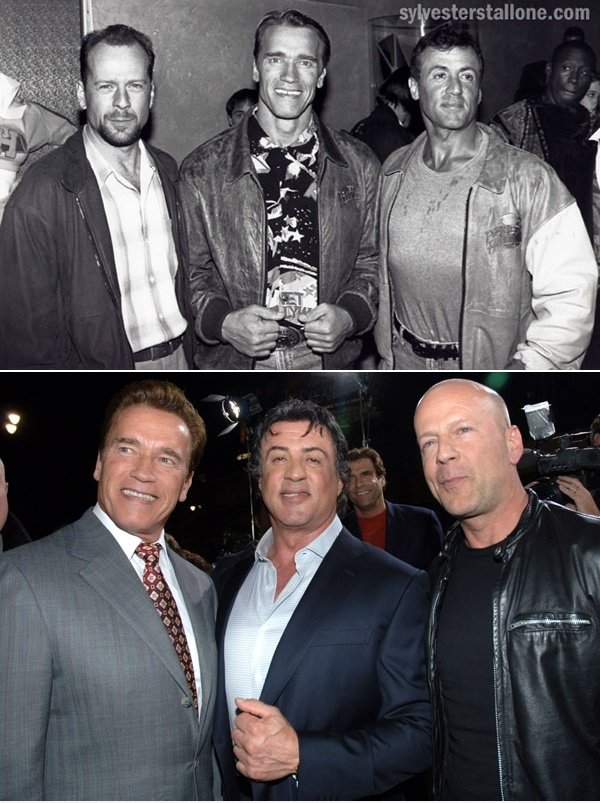 Arnold, Bruce und Sylvester Reunion