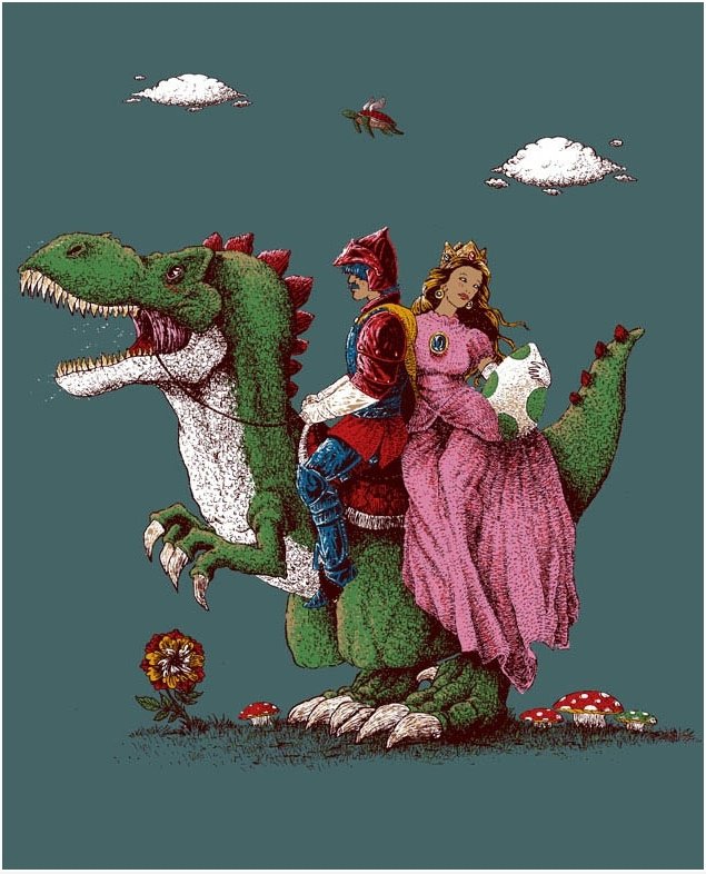 Sir Mario und Peach Lady