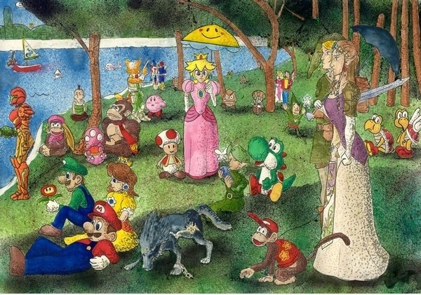 Sonntag Nachmittag auf der Insel von Nintendo