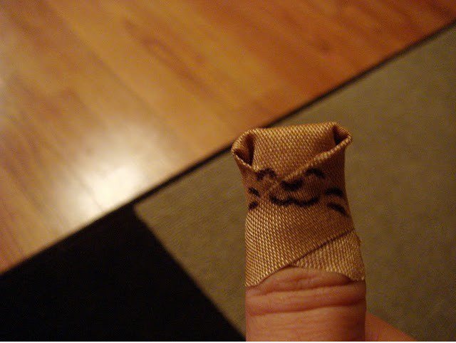 Ich bin auf Band-Aids gefangen ...