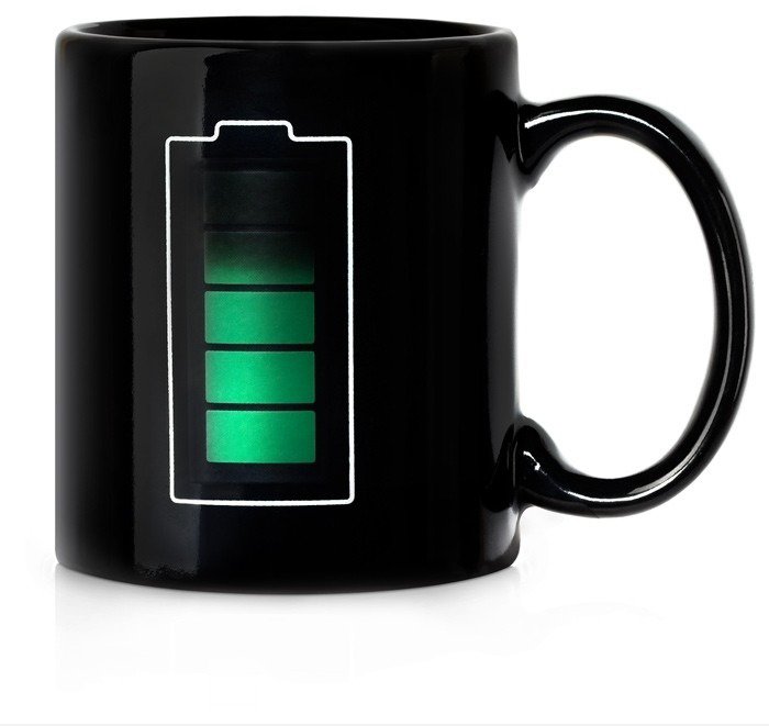 Becher mit einem Temperatursensor