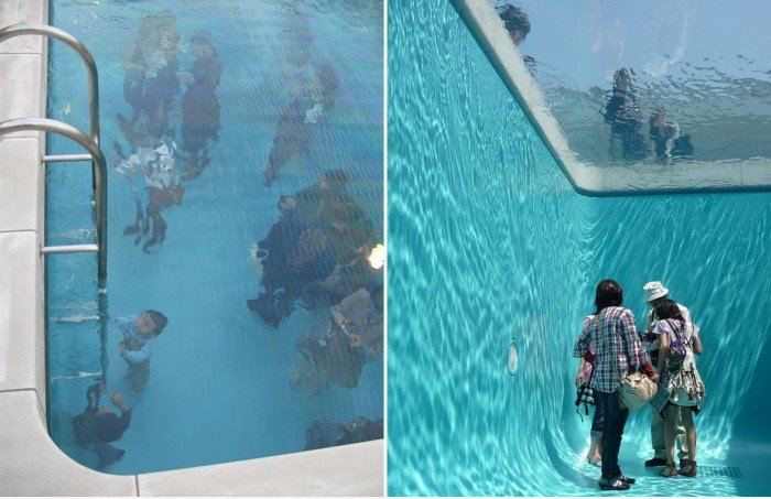 Gefälschte Swimming Pool