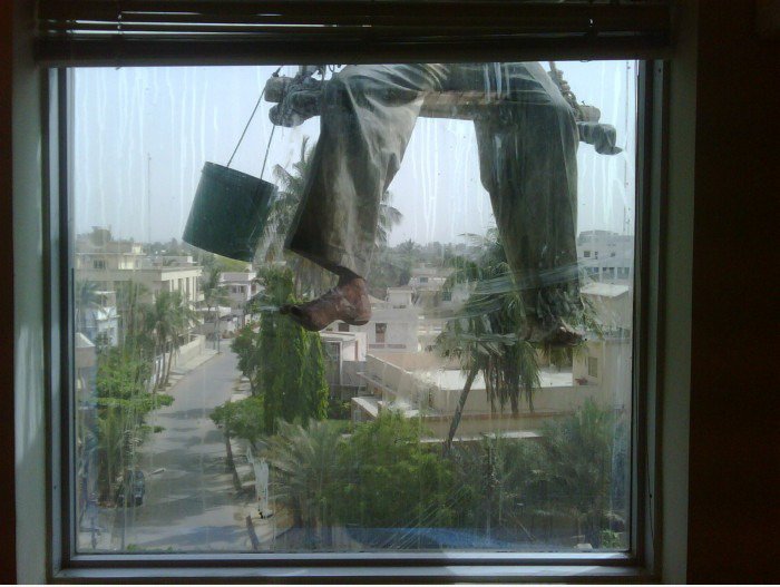 Spiderman in meinem Fenster ...
