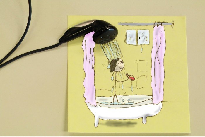 Pop-Art - Dusche Kopfhörer