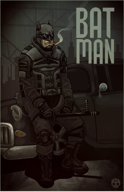 Bat Man Smoking