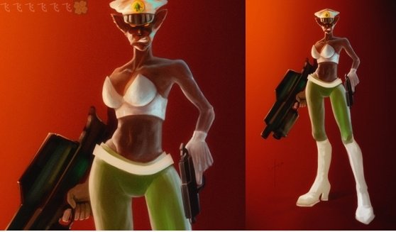 Female Black Cat Sergeant