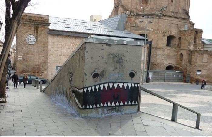 Shark in der Straße