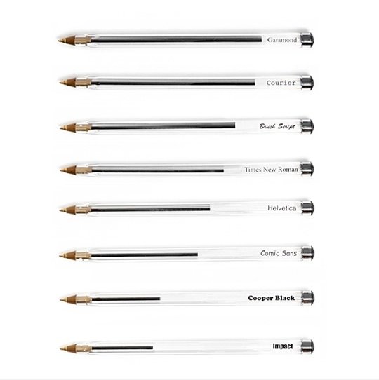 Ink-Nutzung durch font