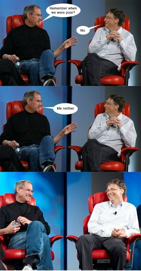 Steve Jobs & Bill Gates
