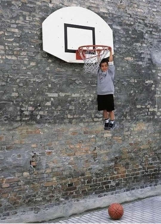 Dunk ... aber wie kann ich runter