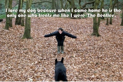 Ich liebe meinen Hund