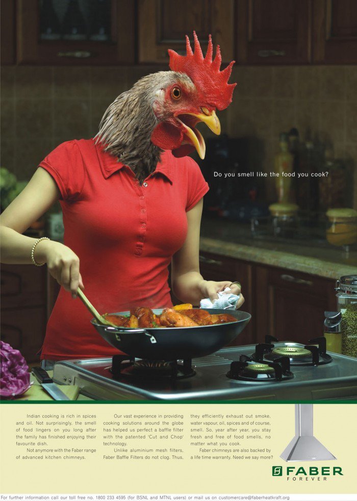 Sie riechen wie die Lebensmittel, die Sie kochen?