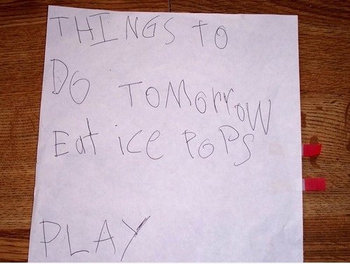 Kid ist To-do-Liste
