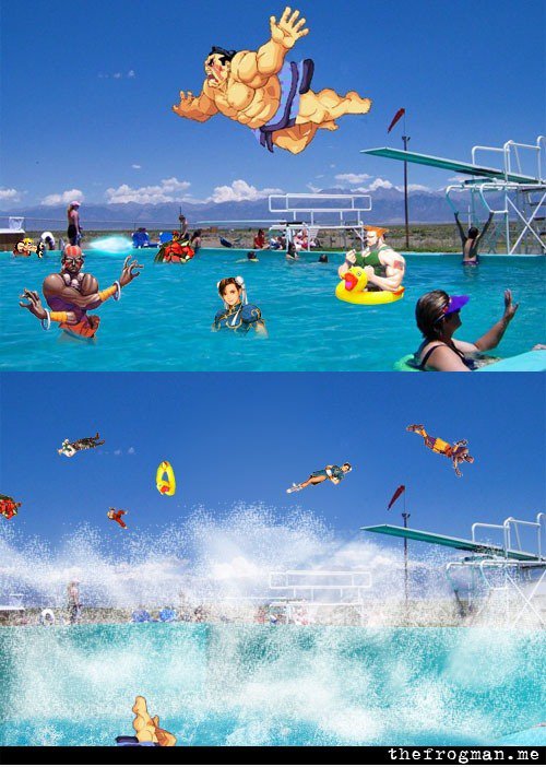 Street Fighter Pool Party