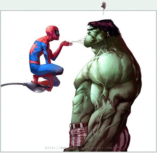 Spiderman vs Hulk