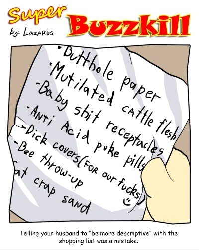 Die Grocery List