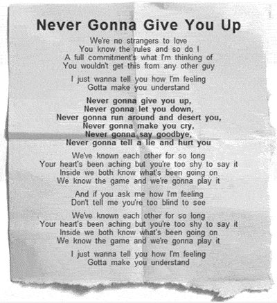 Never Gonna GIF You Up