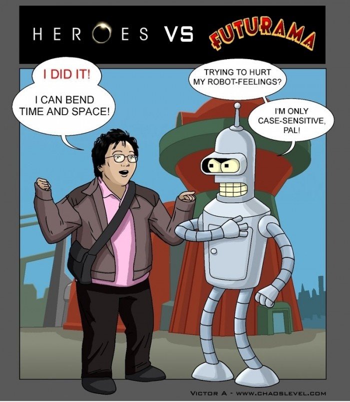 Helden VS Futurama
