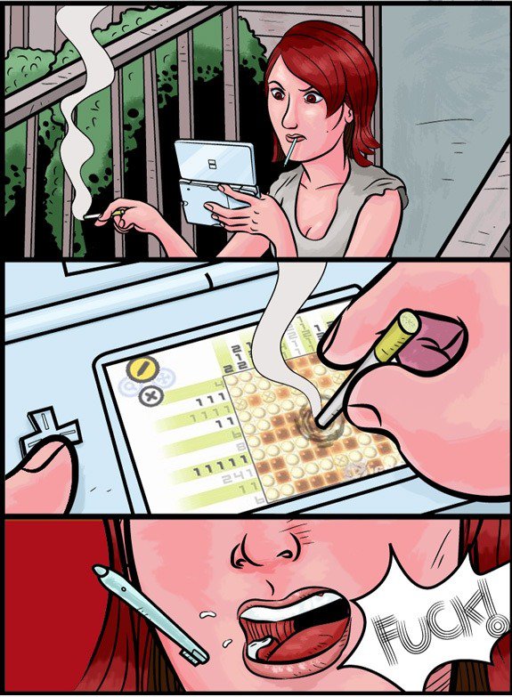 Spielen Sie nicht, wenn Sie NDS Rauchen sind