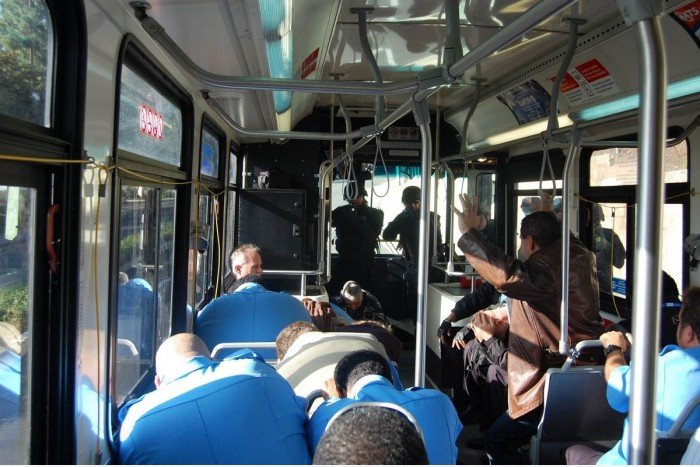Ich nahm den Bus heute Morgen ... dann plötzlich ...