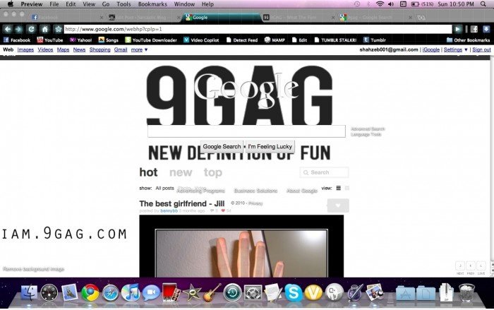 Mein Google 9gag Homepage