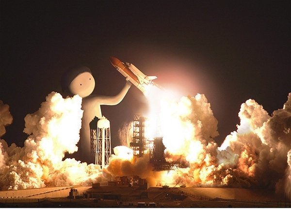Spielen Astronaut.