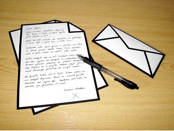 Icon Paper + Icon Envelope