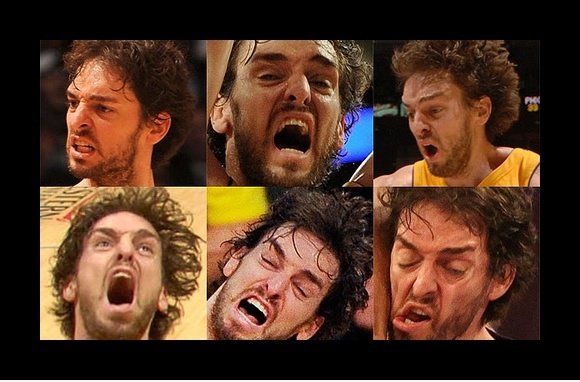 Pau Gasol Gesicht ist unbezahlbar