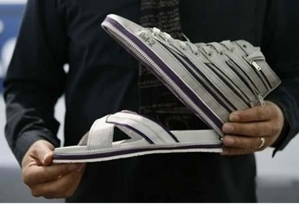 Hausschuhe oder Turnschuhe