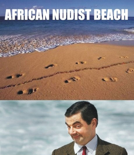 afrikanischer nudistenstrand