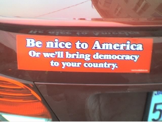 Seien Sie nett zu Amerika