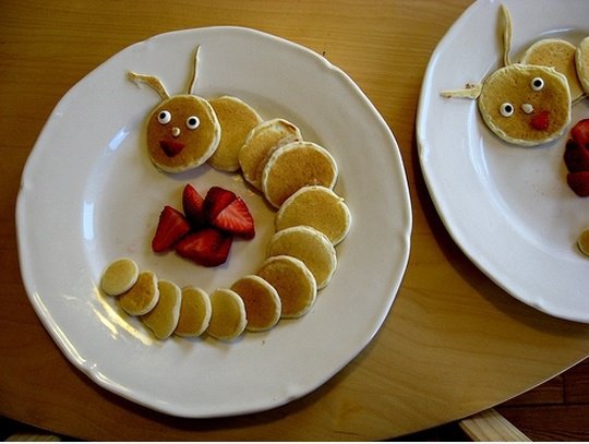 Caterpillar Pfannkuchen