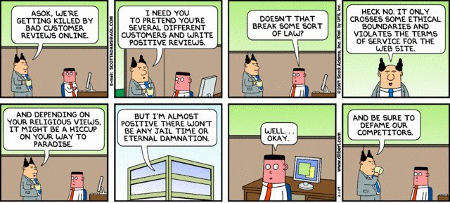 Dilbert: Online Bewertungen