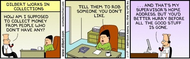 Dilbert: Geld sammeln