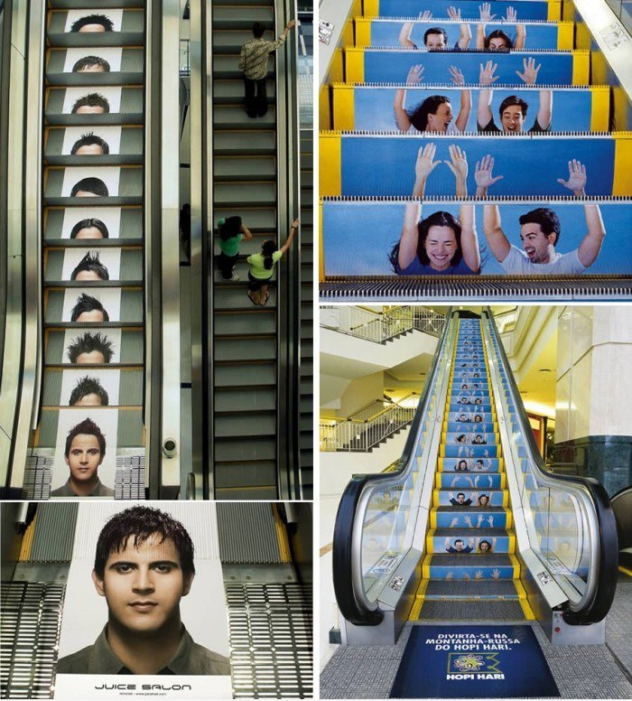 Lustige Escalator Ads